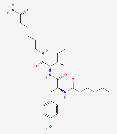 Two-dimensional chemical structure of Dihexa, as depicted by PubChem