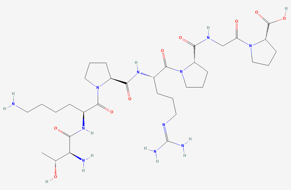 Two-dimensional chemical structure of Selank, as depicted by PubChem