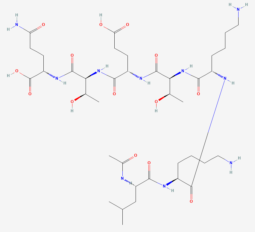 Two-dimensional chemical structure of TB-500, as depicted by PubChem