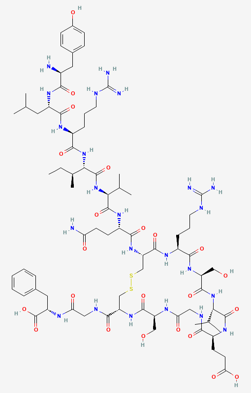 Two-dimensional chemical structure of AOD-9604, as depicted by PubChem