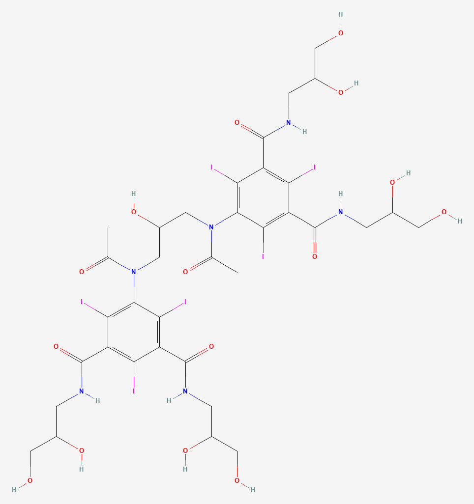 Two-dimensional chemical structure of Iodixanol, as depicted by PubChem