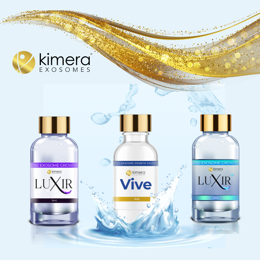 Kimera Labs MSC-derived exosome vials for aesthetic and dermatologic applications